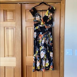 Black/floral dress